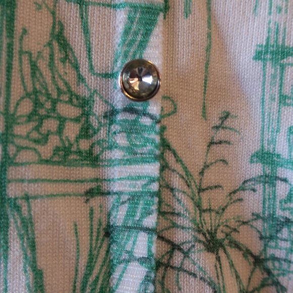 Womens Leo & Ugo White Multicolor V-Neck Print Design Sweater 2 US/M * - Picture 10 of 12